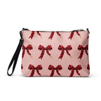 Slop Cannon Short Fuse Crossbody Bag — Blush / black trim — back view; bag only; printed faux leather with black trim; supplier digital mockup.