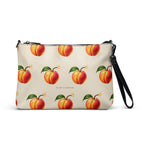 Slop Cannon Hot Piece Crossbody Bag — Cream / black trim — front view; bag only; printed faux leather with black trim; supplier digital mockup.