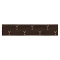 Slop Cannon Dirty Habits Headband — Espresso — flat front view; one straight headband; printed straight polyester/elastane band; supplier digital mockup.