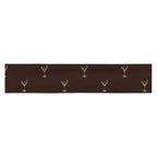 Slop Cannon Dirty Habits Headband — Espresso — flat front view; one straight headband; printed straight polyester/elastane band; supplier digital mockup.