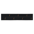 Slop Cannon Loaded Headband — Black — flat front view; one straight headband; printed straight polyester/elastane band; supplier digital mockup.