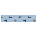 Slop Cannon Bad Luck Club Headband — Pale blue — flat front view; one straight headband; printed straight polyester/elastane band; supplier digital mockup.