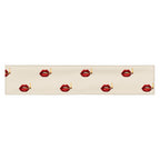 Slop Cannon Play With Fire Headband — Ivory — flat front view; one straight headband; printed straight polyester/elastane band; supplier digital mockup.