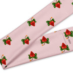 Slop Cannon Sweet Trouble Headband — Pale pink — print and seam detail; one straight headband; printed straight polyester/elastane band; supplier digital mockup.