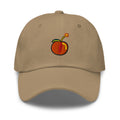 Hot Piece — Khaki — full front with approved embroidery artwork; Yupoong 6245CM Khaki; supplier digital mockup.