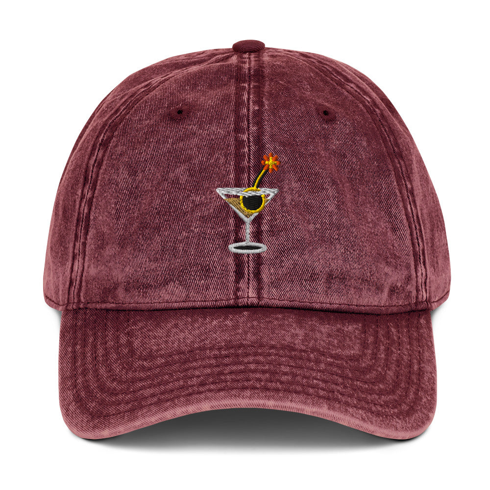 Dirty Habits — Maroon — full front with approved embroidery artwork; Otto Cap 18-1248 Maroon; supplier digital mockup.