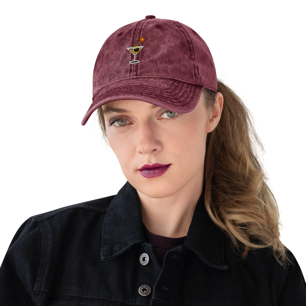 Dirty Habits — Maroon — front model view; cap only; Otto Cap 18-1248 Maroon; supplier digital mockup.