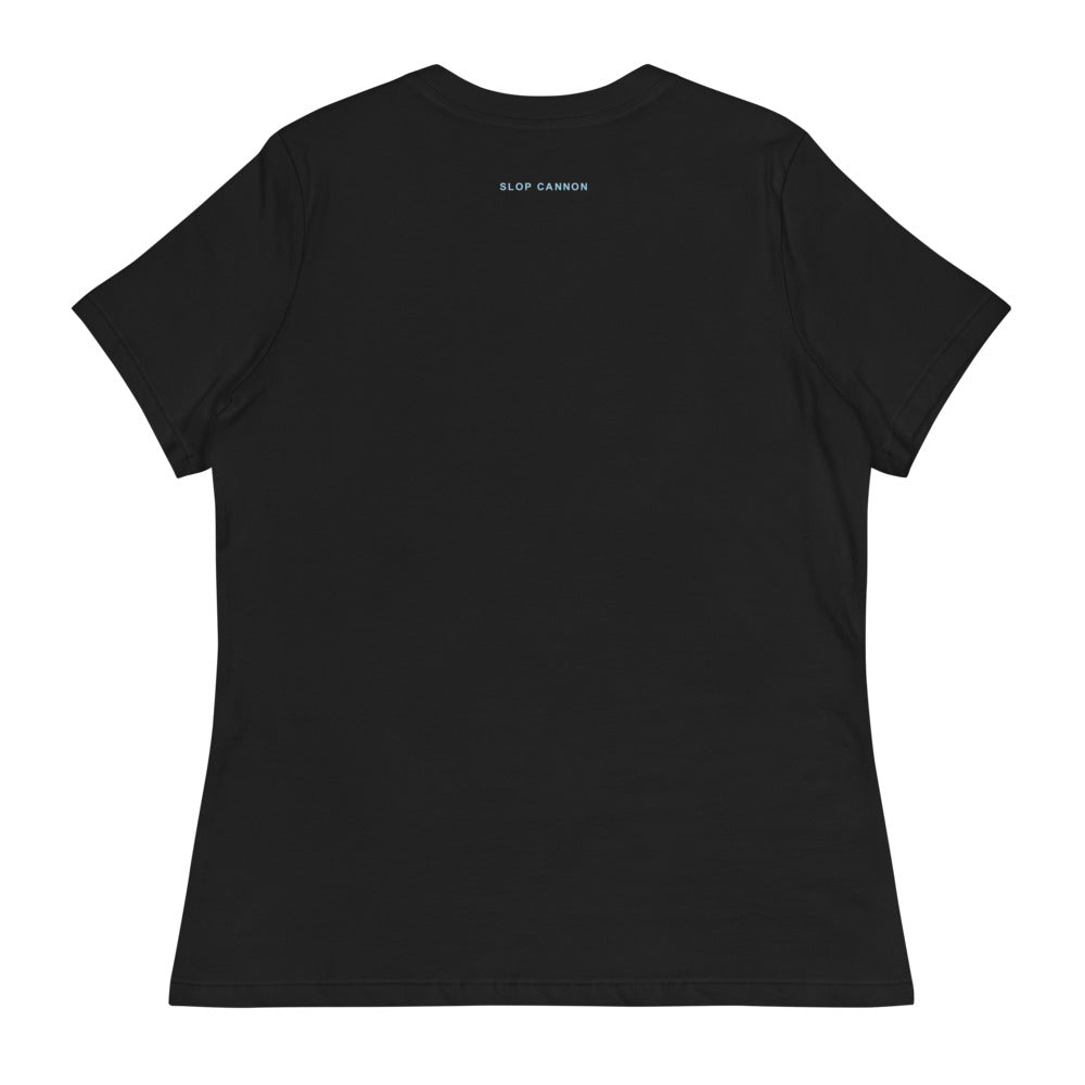 My Own Propane — Black — full back with outside-neckline wordmark; rest of back plain; Bella + Canvas 6400 Black; supplier digital mockup.
