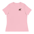 Do Not Aim At Ex — Pink — full front with approved artwork; Bella + Canvas 6400 Pink; supplier digital mockup.