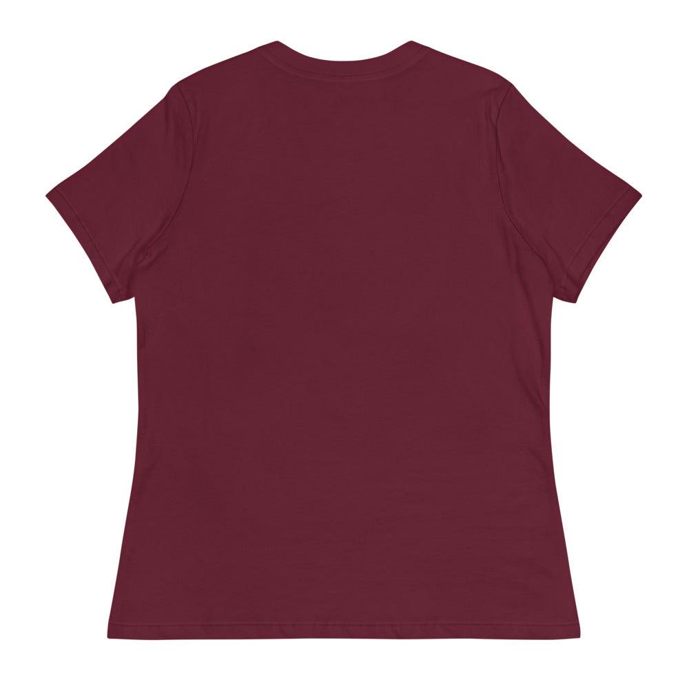 Get In, Loser. — Maroon — full back; no rear print; Bella + Canvas 6400 Maroon; supplier digital mockup.