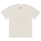 Heavy Block tee — Cream — back with outside-neckline print; AS Colour 5082 Faded Bone; supplier digital mockup.