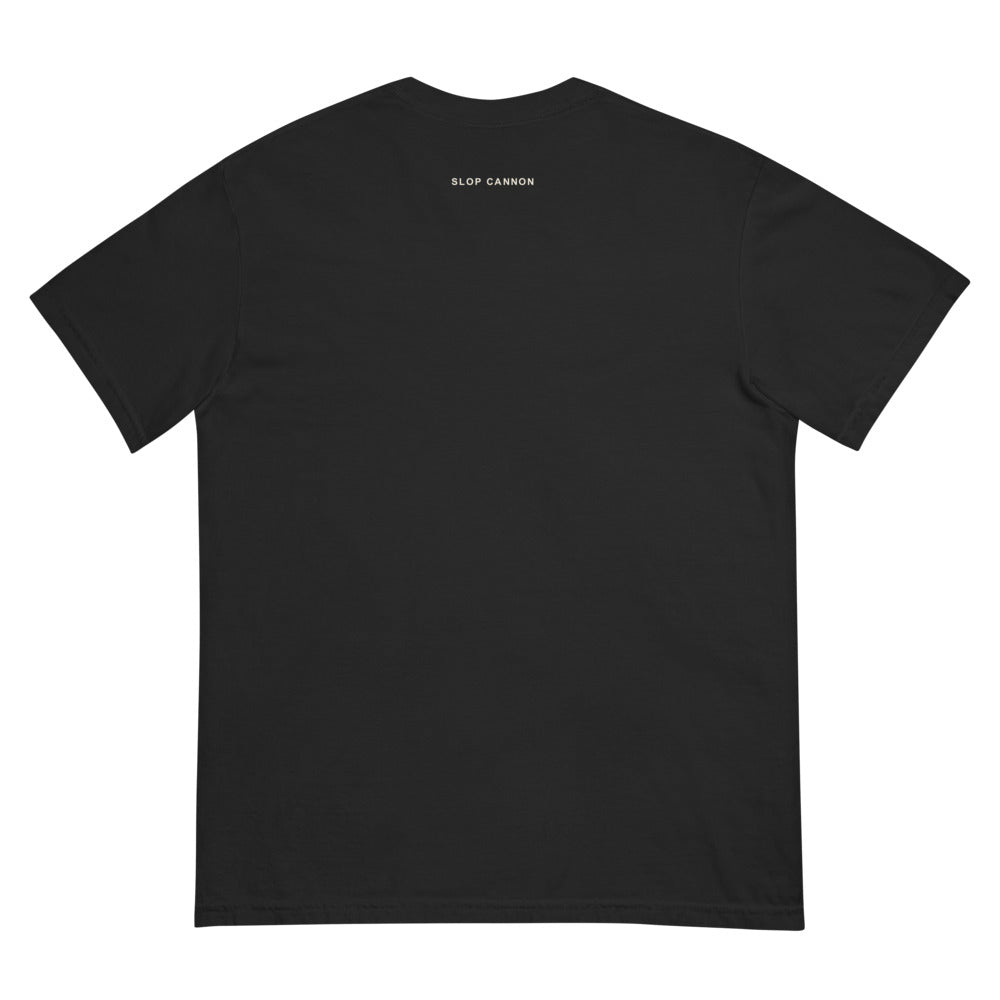 My Own Propane tee — Black — full back with configured print placement; Comfort Colors 1717 garment-dyed tee Black; supplier digital mockup.