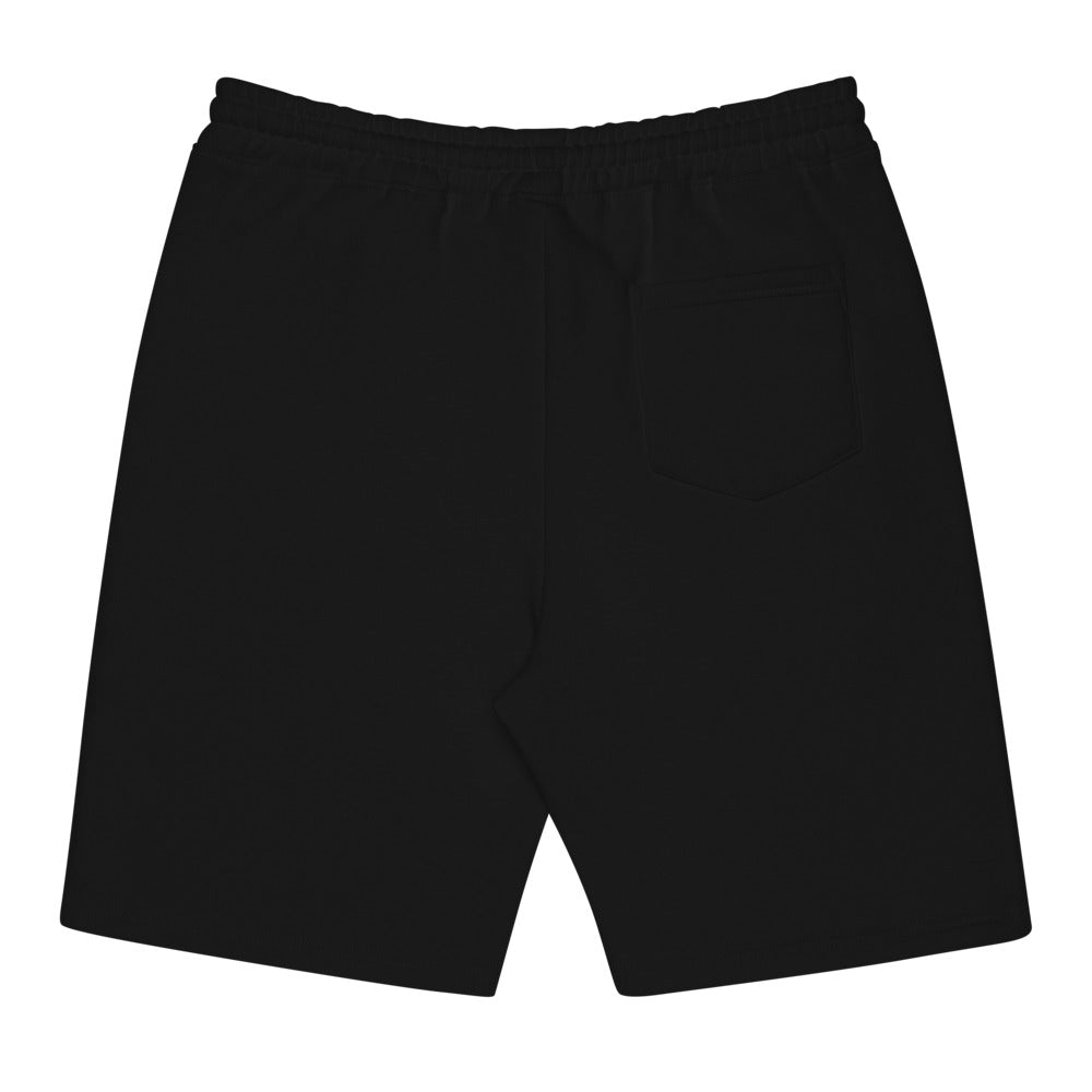 Carriage fleece shorts — Black — full back; no back print; Independent Trading Co. IND20SRT Black; supplier digital mockup.