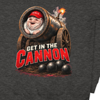 MAGAtard Cannonball Hoodie — Charcoal — complete rear Cannonball artwork detail cropped from supplier digital mockup; Cotton Heritage M2580 pullover hoodie Charcoal Heather; supplier digital mockup.