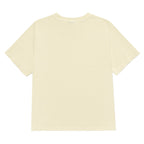 Hot Piece women's tee — Buttermilk — plain back with no rear print; Women's Heavyweight Garment Dye Tee | Bella + Canvas 6110GD Buttermilk; supplier digital mockup.