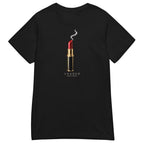 Loaded women's tee — Black — full front with approved artwork; Women's Basic Softstyle T-Shirt | Gildan 64000L Black; supplier digital mockup.