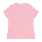 Short Fuse women's tee — Pink — plain back with no rear print; Women's Relaxed T-Shirt | Bella + Canvas 6400 Pink; supplier digital mockup.