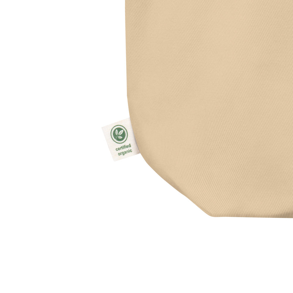 Loaded tote — Oyster — cotton twill and gusset construction detail; Eco Tote Bag | Econscious EC8000 Oyster; supplier digital mockup.