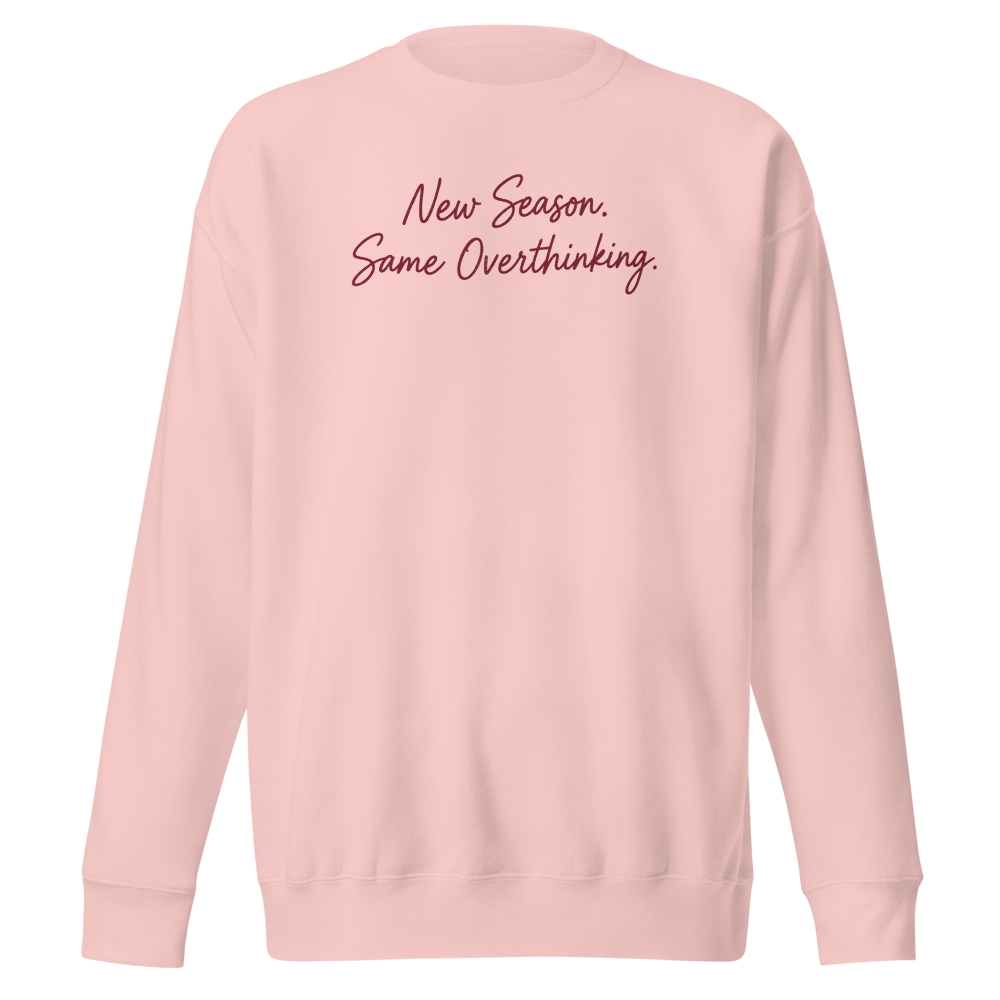 Printful Light Pink sweatshirt, garment-only front view