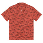 Pig Cabana Resort Shirt in coral and oxblood, front view. Exact supplier digital mockup. Shirt only; matching shorts sold separately.