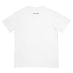 Slop Cannon Tee — Cannon Boy Barrel in White — Printful digital back mockup showing small Slop Cannon print below the rear collar, with the rest of the back unprinted.