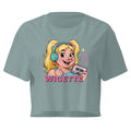 Wigette Mixtape Tee in Mineral - front garment view