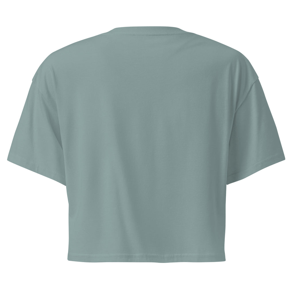 Wigette Mixtape Tee in Mineral - back garment view