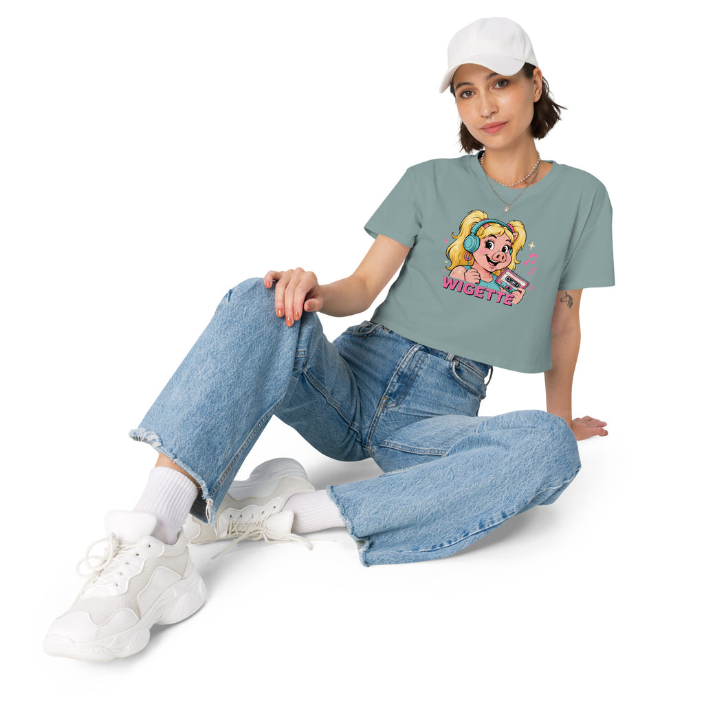 Wigette Mixtape Tee in Mineral - women lifestyle model