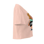 Wigette Censored Cropped Tee — Pale Pink — garment-only right view; exact Printful digital mockup, tee only.