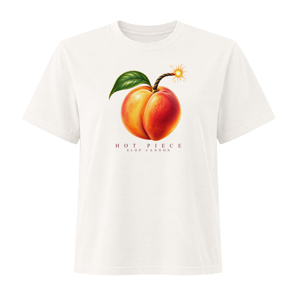 Hot Piece women's tee — Vintage White — front view; supplier digital mockup.